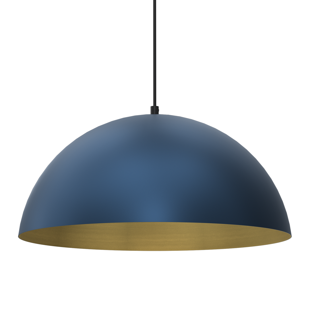 Helsinki Pendant Light with Gold Interior