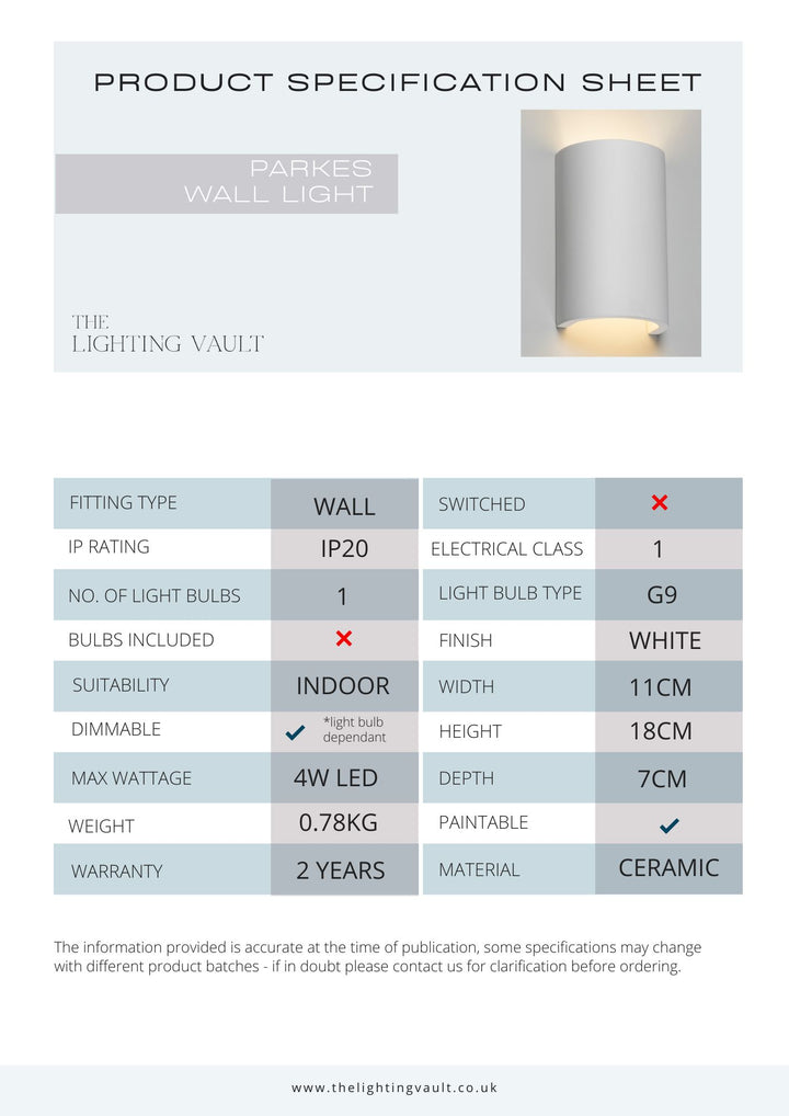 Parkes Wall Light