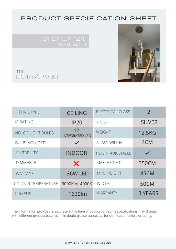 Sydney 12-Light Spiral Pendant Chandelier