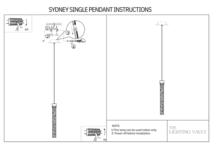 Sydney Single Bubble Glass Pendant