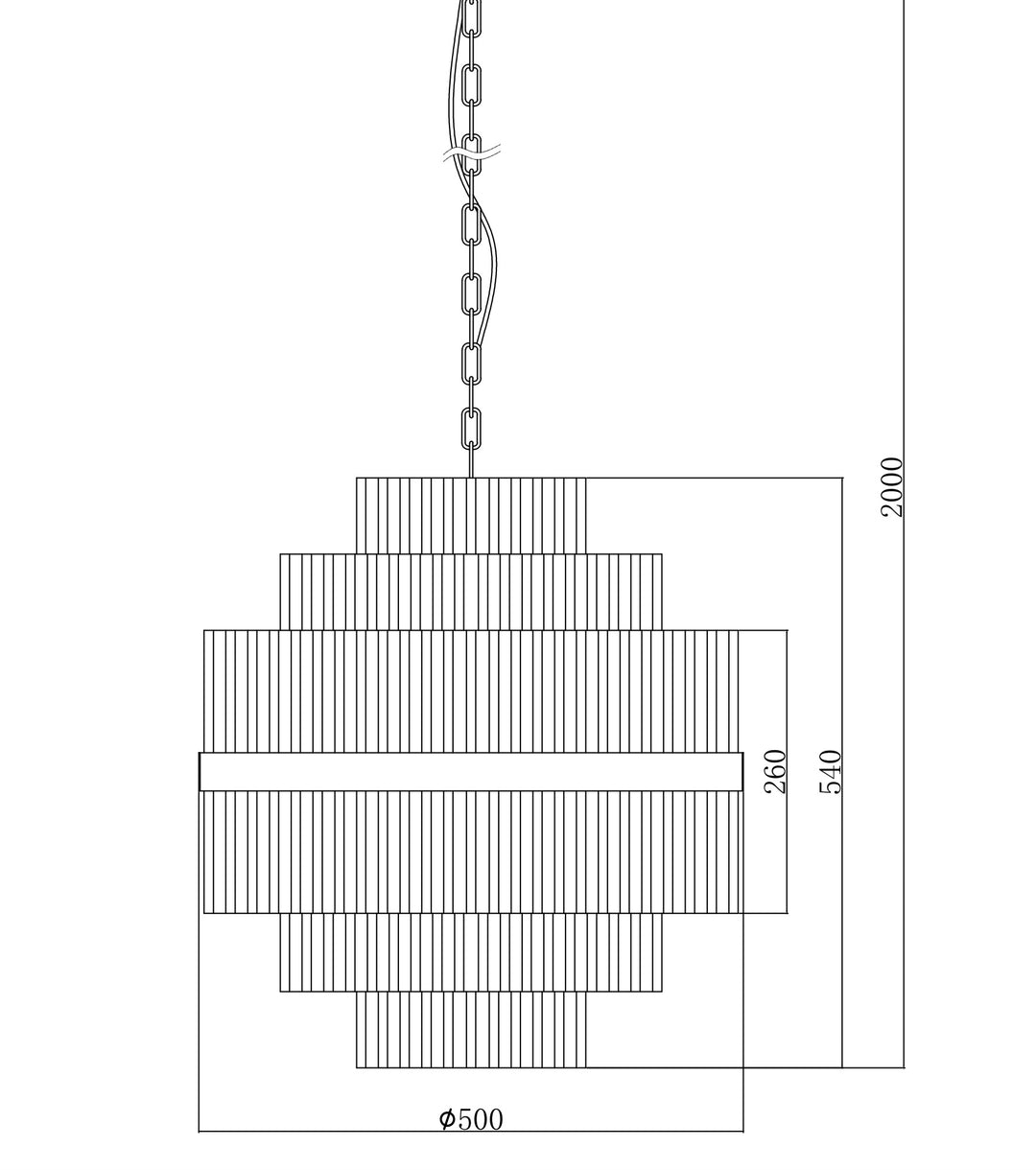 Euston Small Gold Chandelier