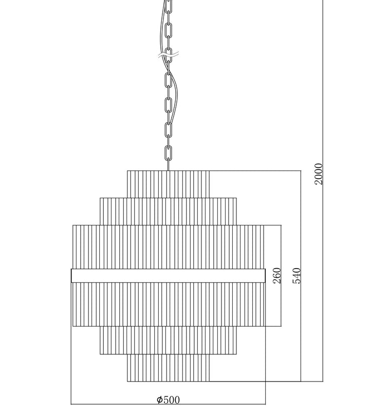 Euston Small Gold Chandelier