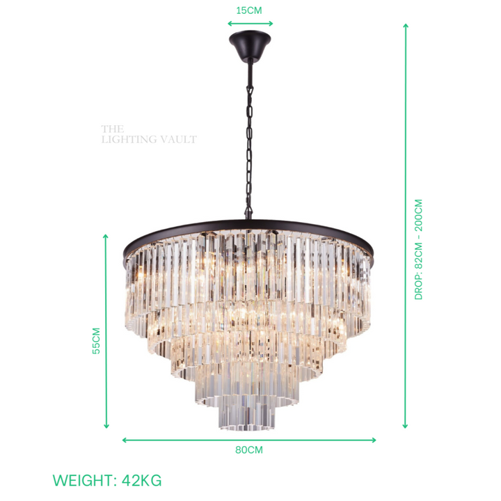 Seville Tiered Crystal Chandelier