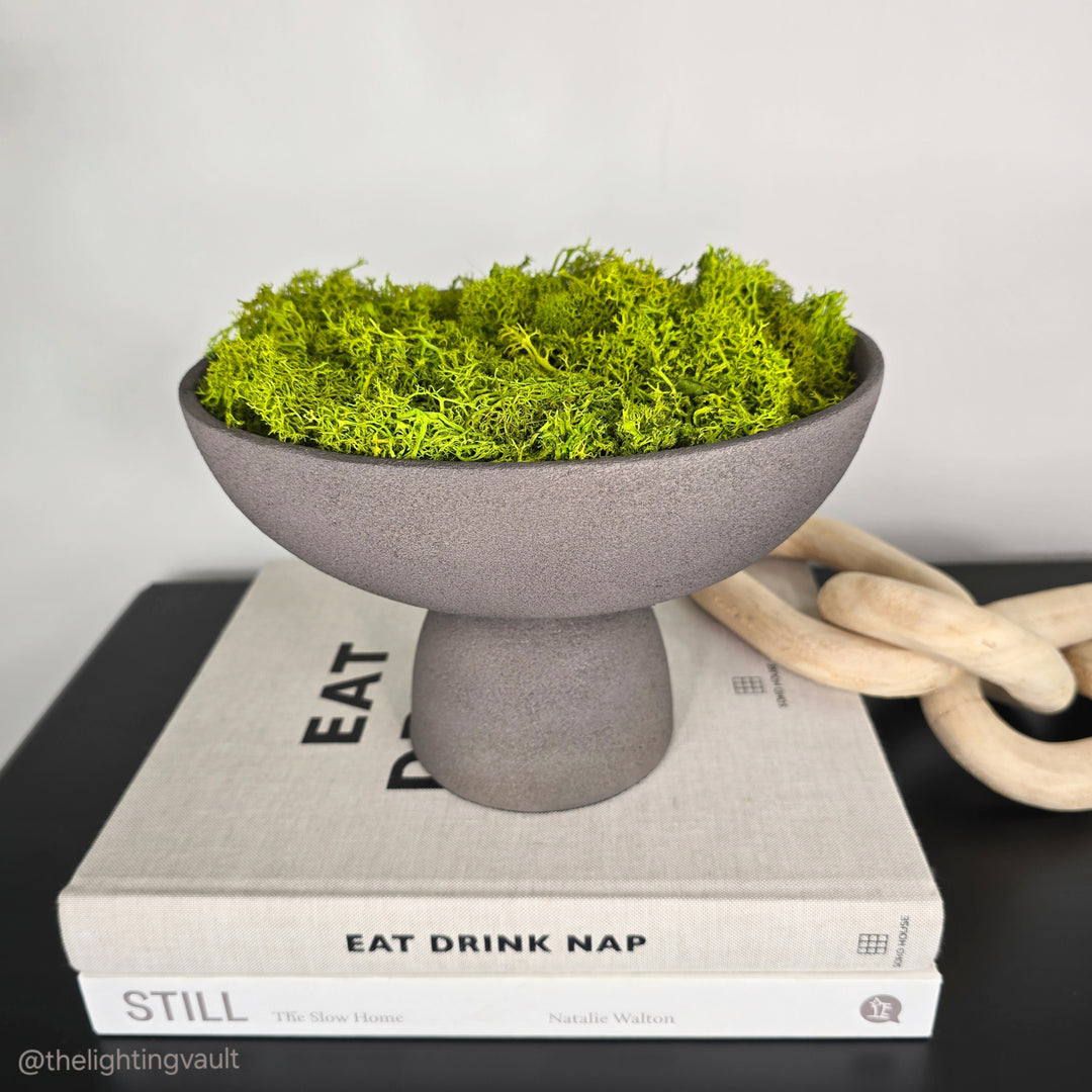 Aya Wabi-Sabi Footed Moss Bowl