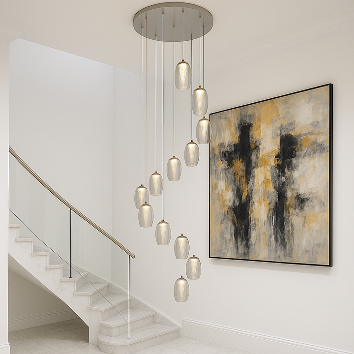 Adelaide 12-Light Spiral Pendant Chandelier