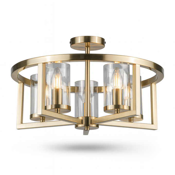 Caria bronze ceiling light product hero