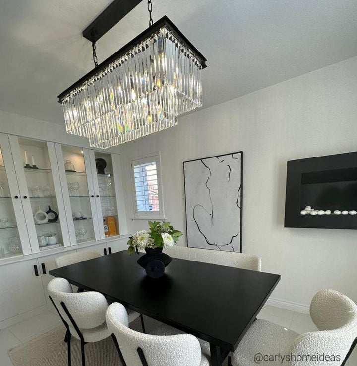 Carolina Rectangular Bar Chandelier - 2 COLOURS
