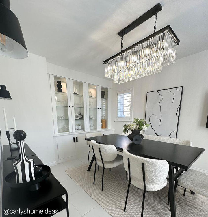 Carolina Rectangular Bar Chandelier - 2 COLOURS