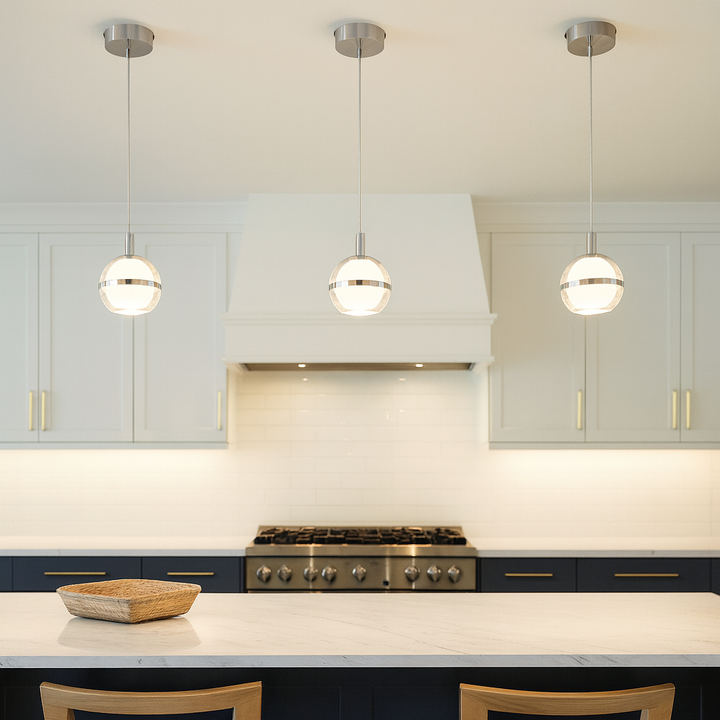 Forbes Single Pendant – Glass Globe Light