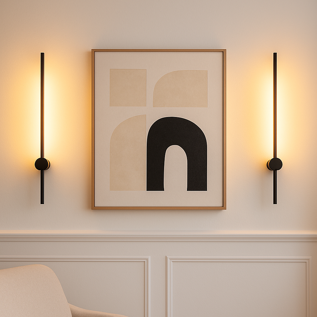 Nordic Stick Wall Light – 3 Sizes | Modern Matte Black