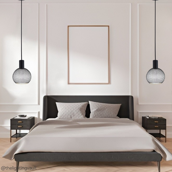 Roma Single Pendant – Aura Ring LED Bulb