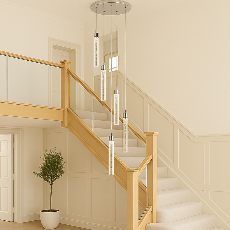 Sydney 5-Light Spiral Pendant Chandelier