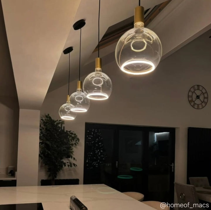 Roma Single Pendant – Aura Ring LED Bulb