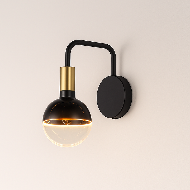 Roma Luxe wall light with gold cap modern lighting