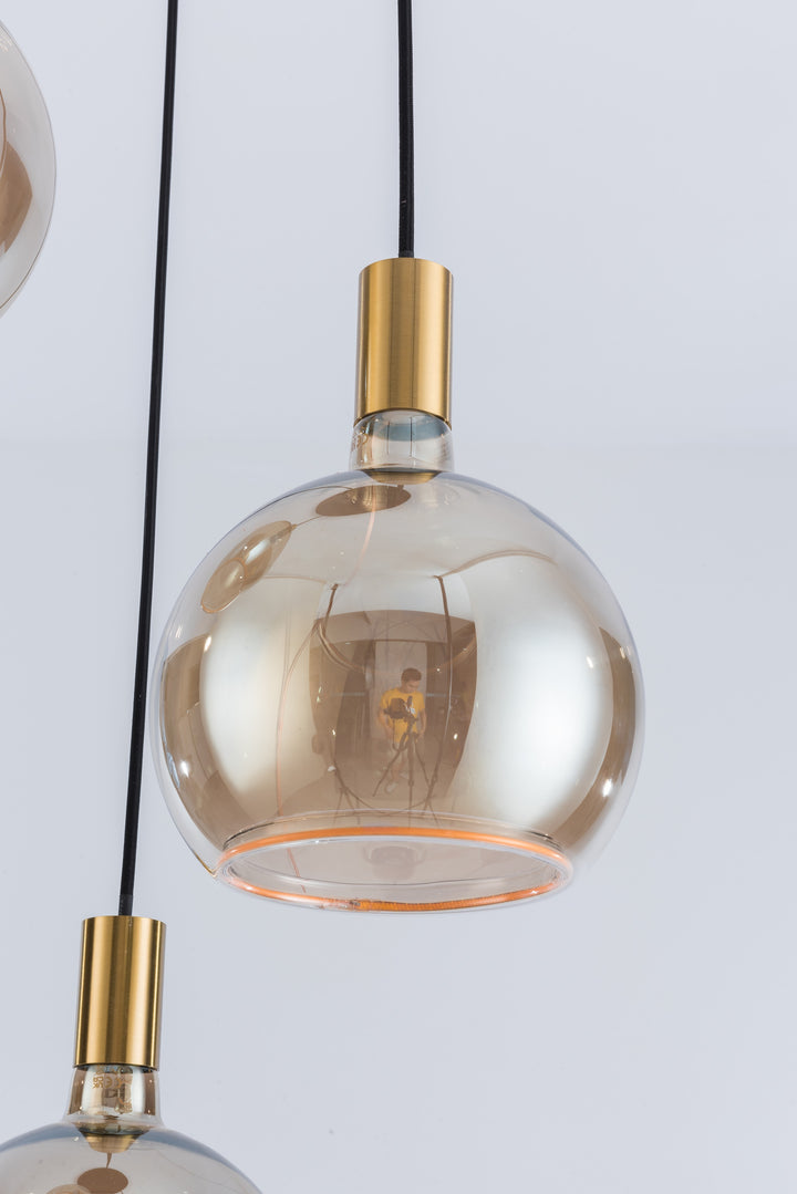 Roma 3-Light Spiral Pendant