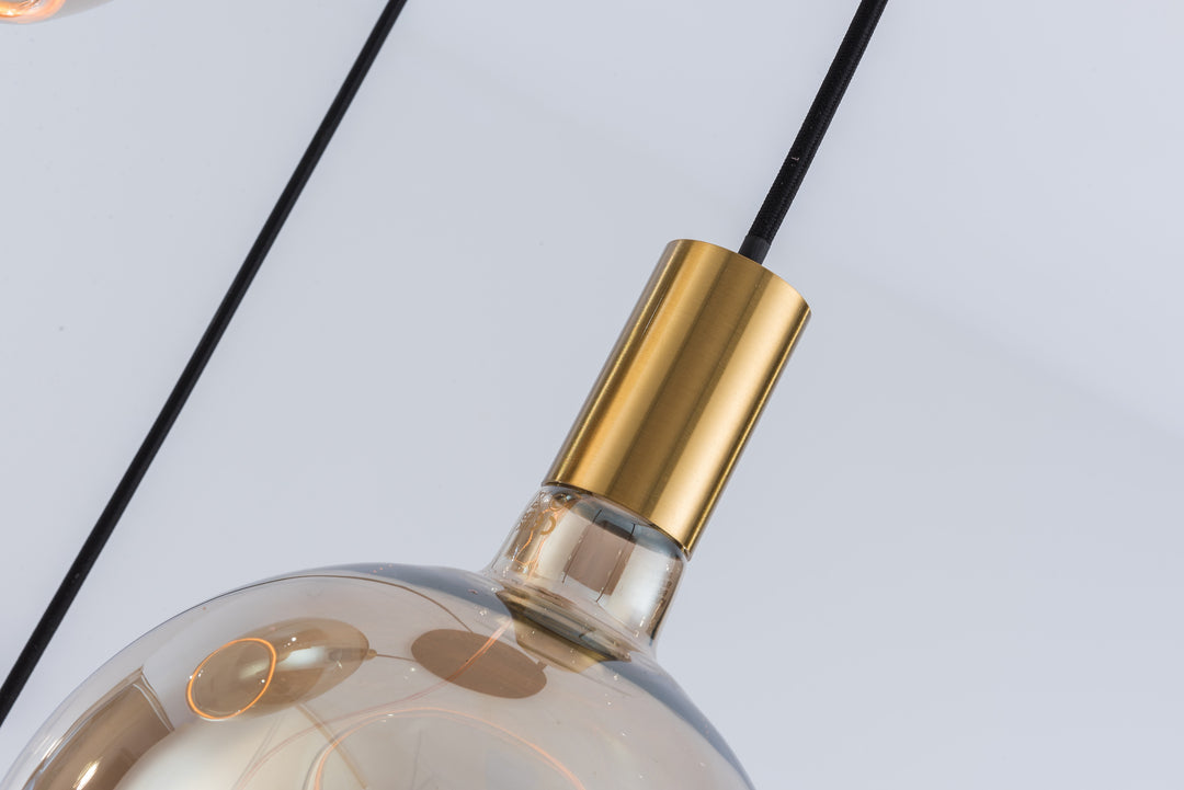 Roma 3-Light Spiral Pendant