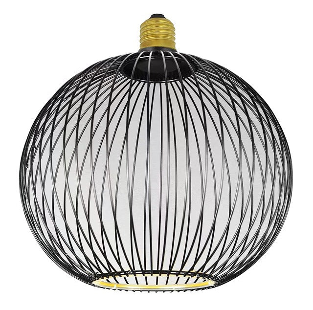 Roma Black Cage Light Bulb - 3 SIZES