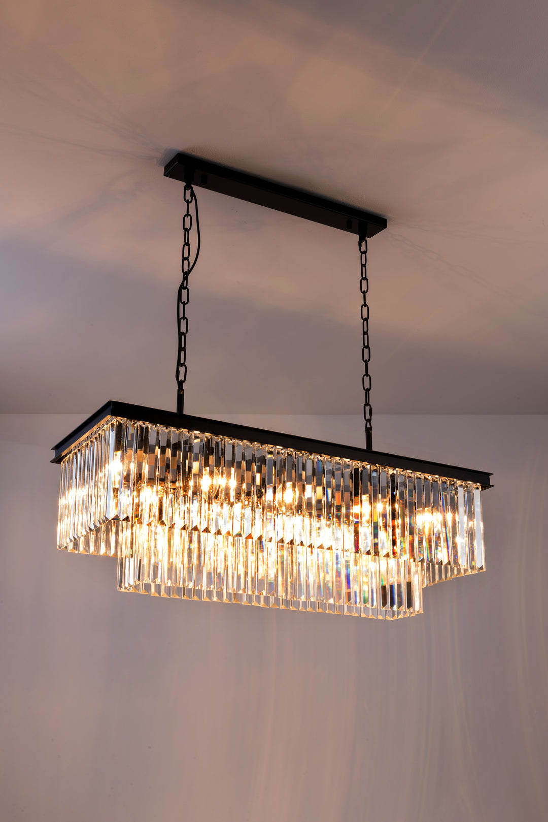 Carolina Rectangular Bar Chandelier - 2 COLOURS