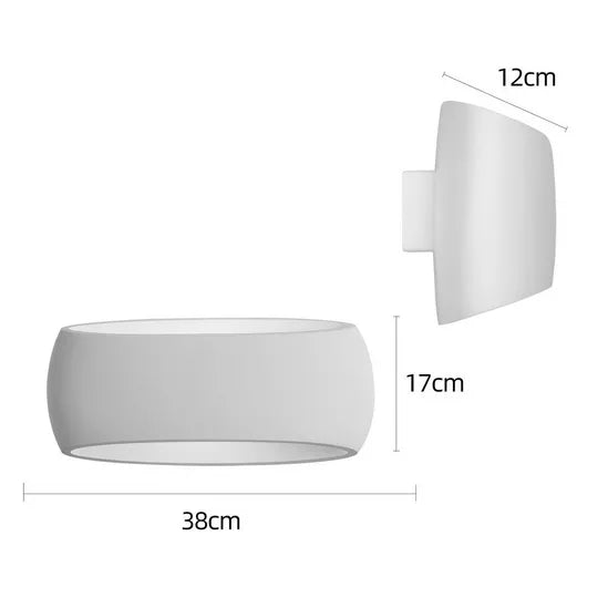 Windsor Ceramic Paintable Wall Light – 2 Sizes