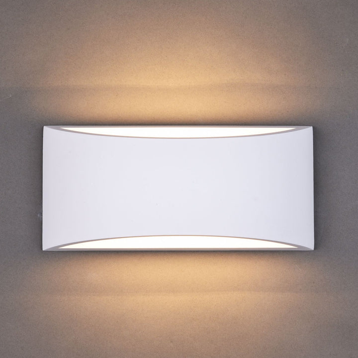 Batlow Large Paintable Ceramic Plaster Wall Light