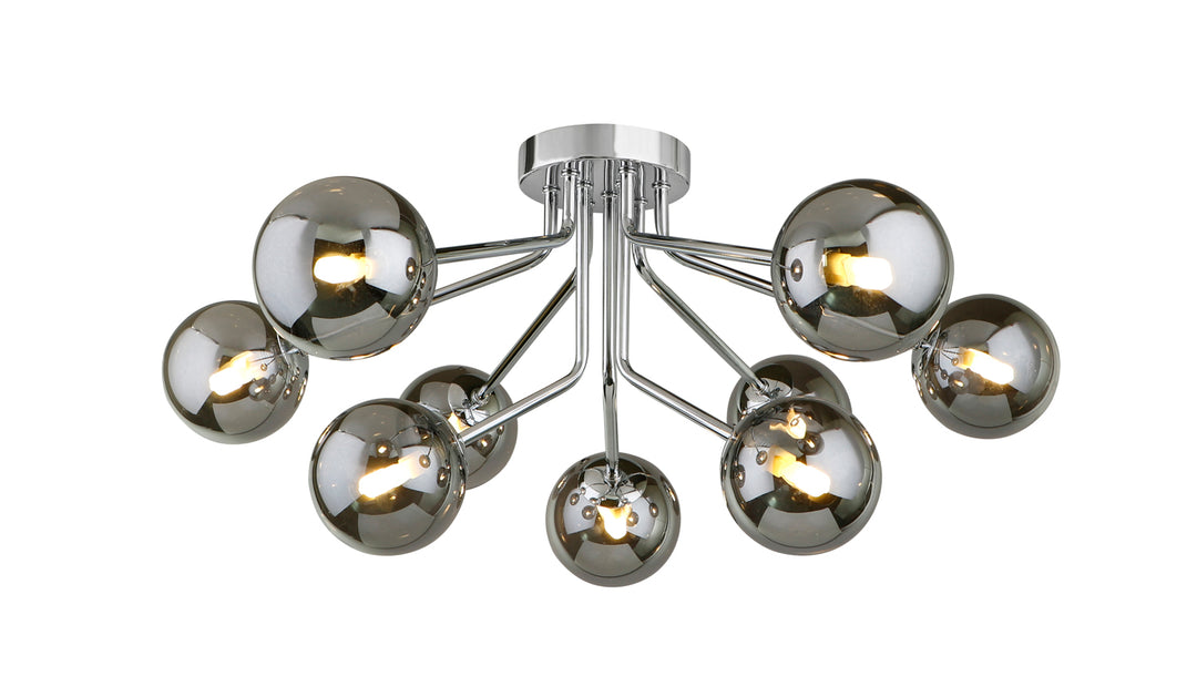 Melbourne 9lt Semi Flush Silver