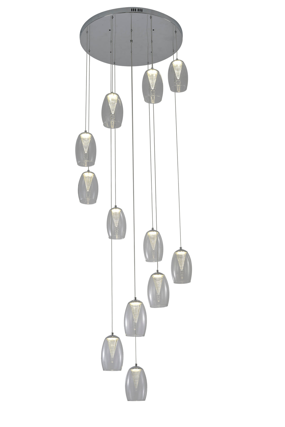 Adelaide 12-Light Spiral Pendant Chandelier