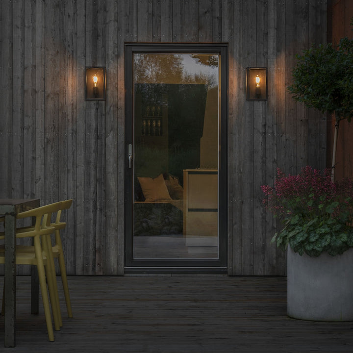 Atri Small Outdoor Wall Light – Black or Brass IP44