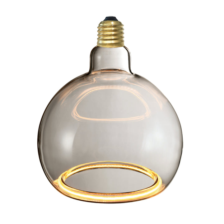 Extra Large Halo Globe LED Light Bulb Smoked