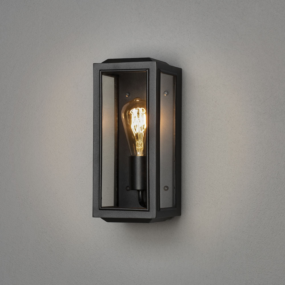 Slim outdoor store wall lights