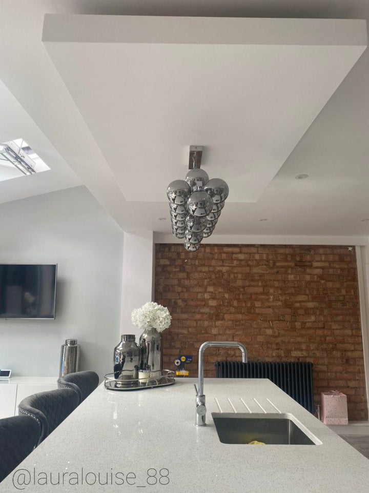 Melbourne Pendant Bar Silver - 2 OPTIONS