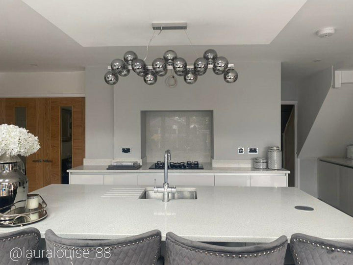 Melbourne Pendant Bar Silver - 2 OPTIONS