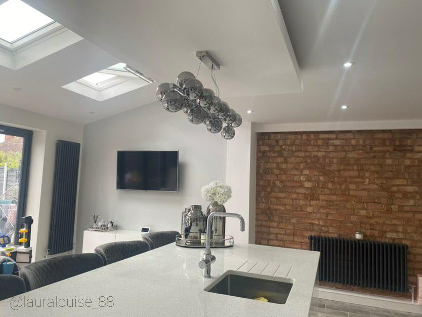 Melbourne Pendant Bar Silver - 2 OPTIONS