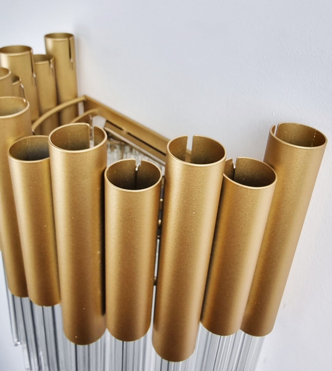 Murcia Wall Light – Gold & Ribbed Glass