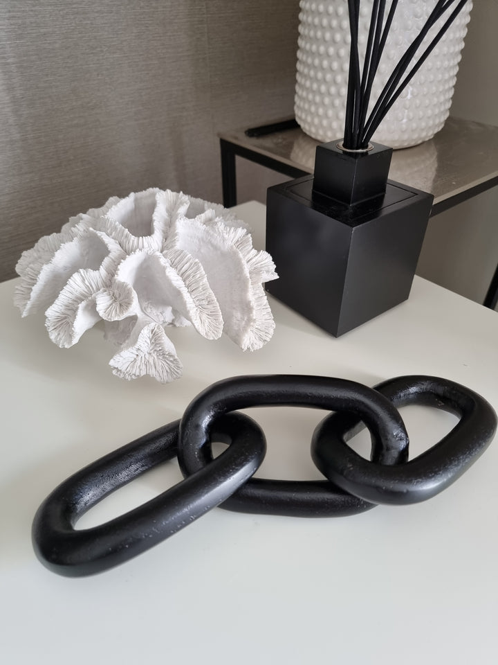 Black Chain Link Sculpture