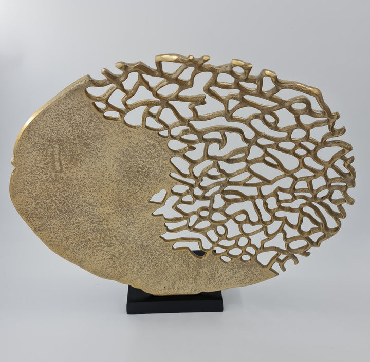 Gold Coral Sculpture