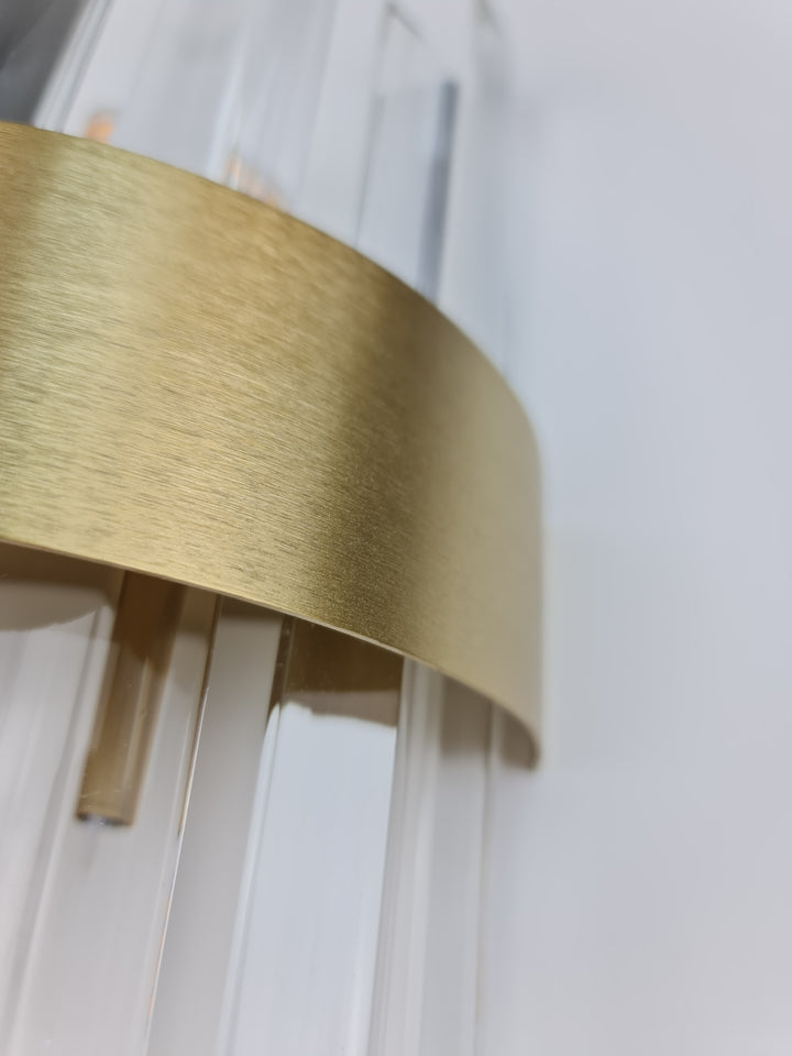 Brentwood Crystal Wall Light – Brushed Gold Finish