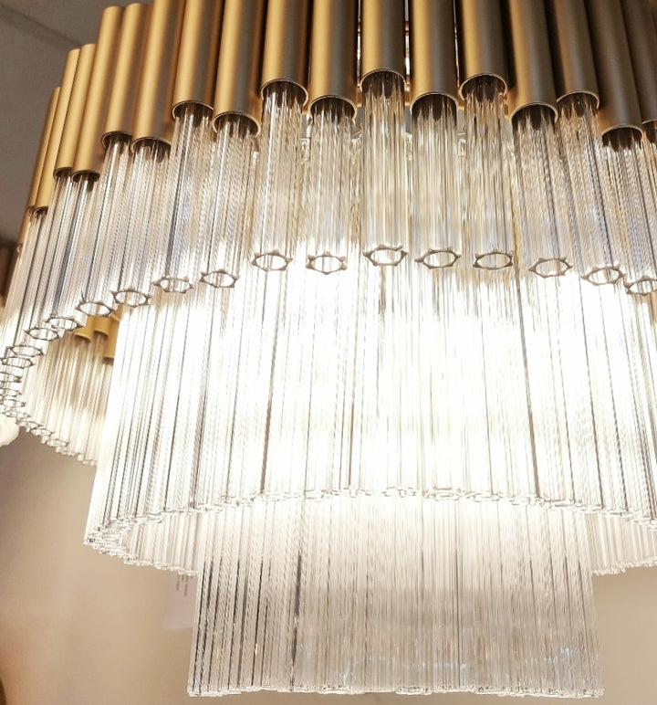 Murcia Large Flush Chandelier – Matt Gold