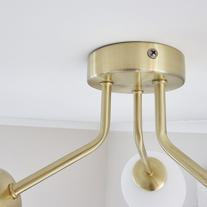 Melbourne 3 Light Semi Flush Gold - 3 OPTIONS