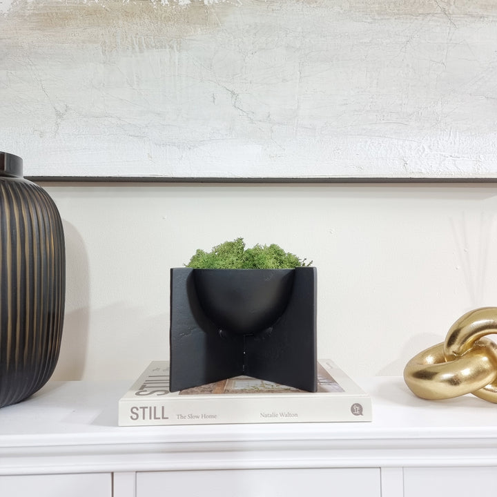 Decorative Black Moss Bowl