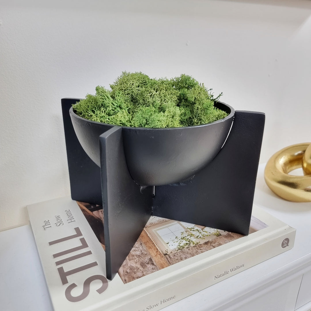 Black Metal Decorative Bowl