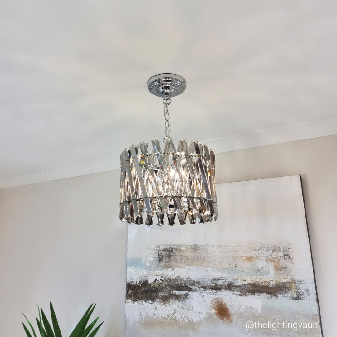 Devonport Small Chandelier / Flush Smoked