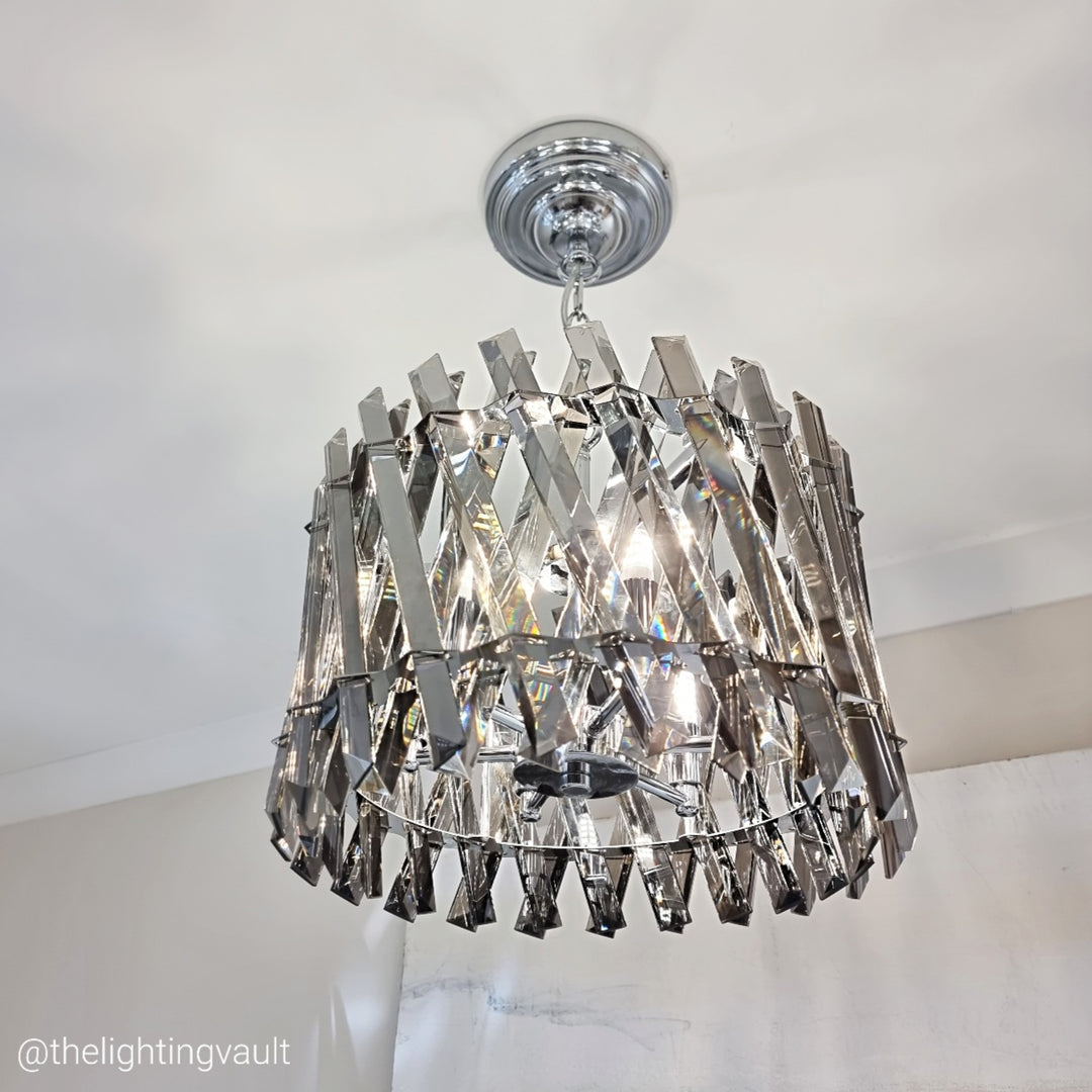 Devonport Small Chandelier / Flush Smoked