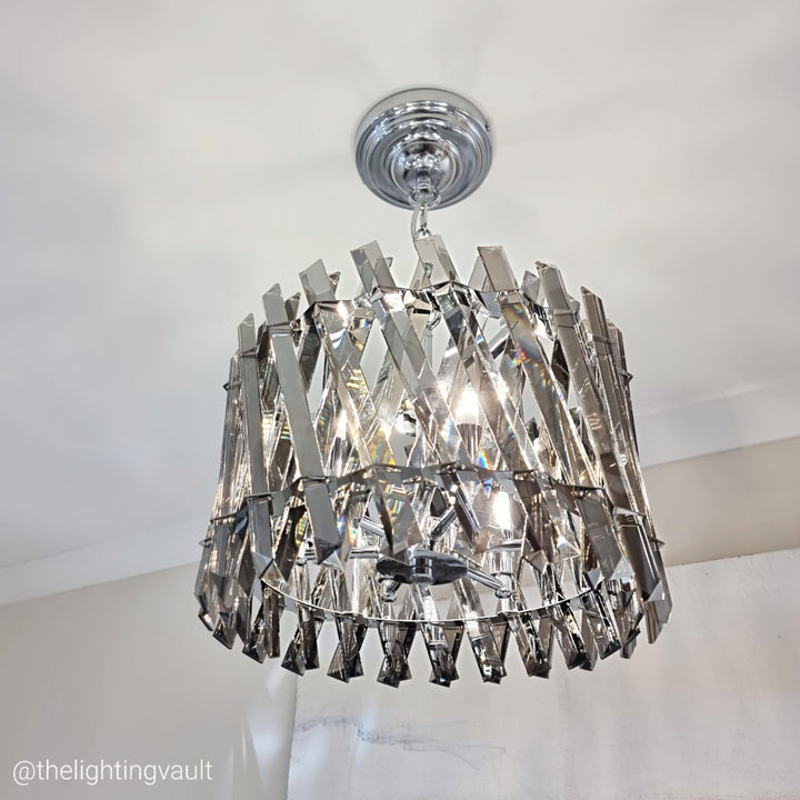 Devonport Small Chandelier / Flush Smoked