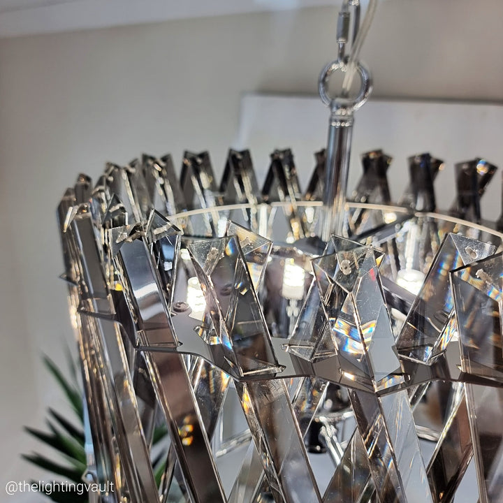 Devonport Small Chandelier / Flush Smoked