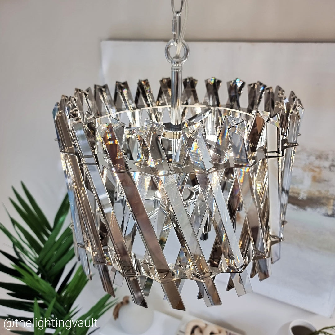 Devonport Small Chandelier / Flush Smoked