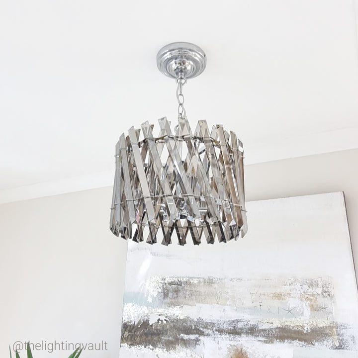 Devonport Small Chandelier / Flush Smoked
