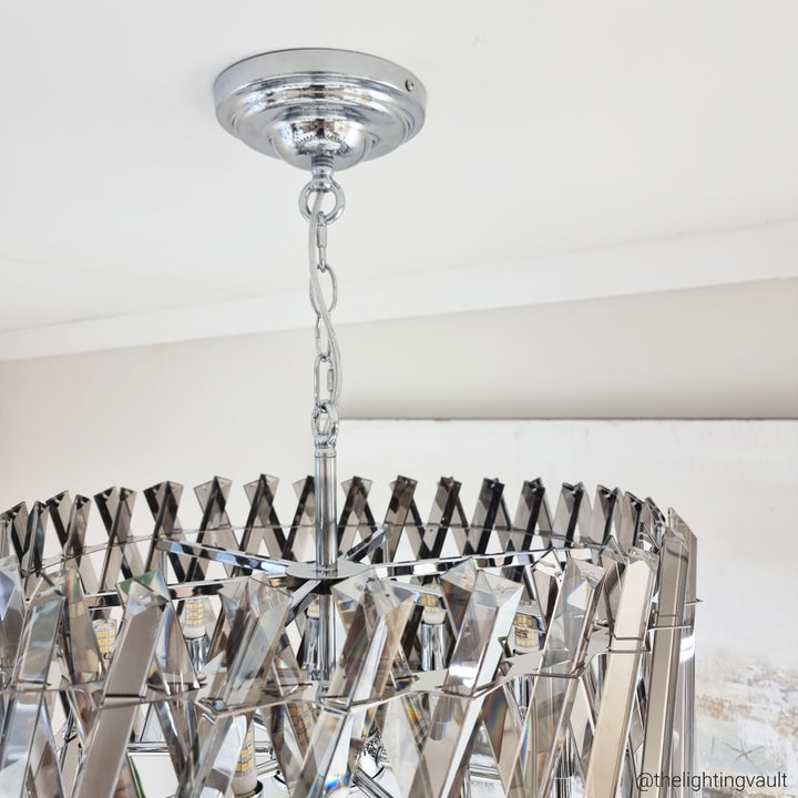 Devonport Large Smoked Chandelier