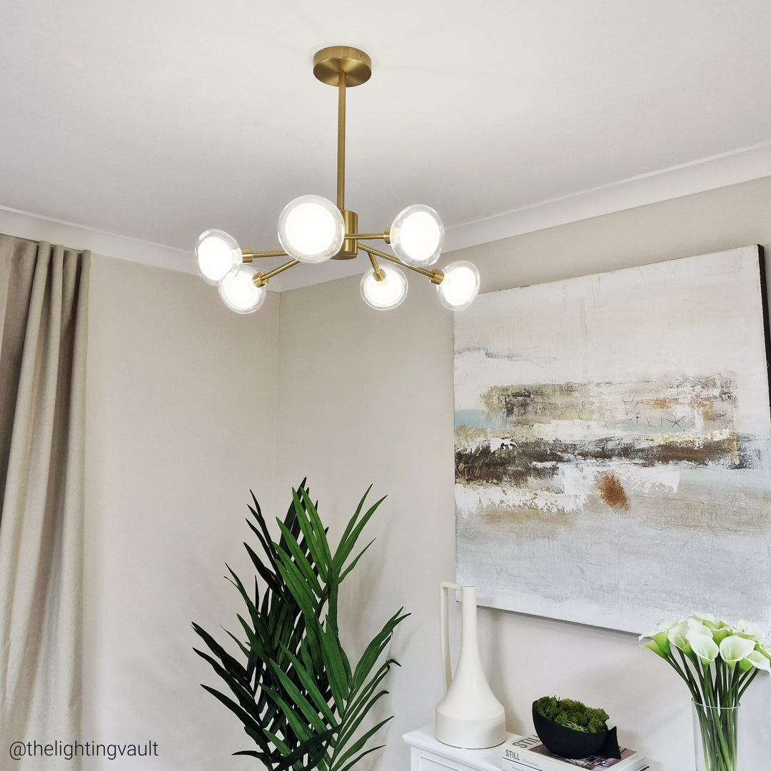 Eden gold ceiling pendant light