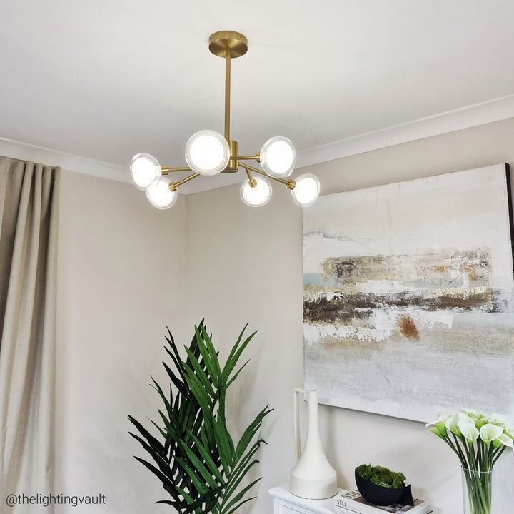 Eden gold ceiling pendant light