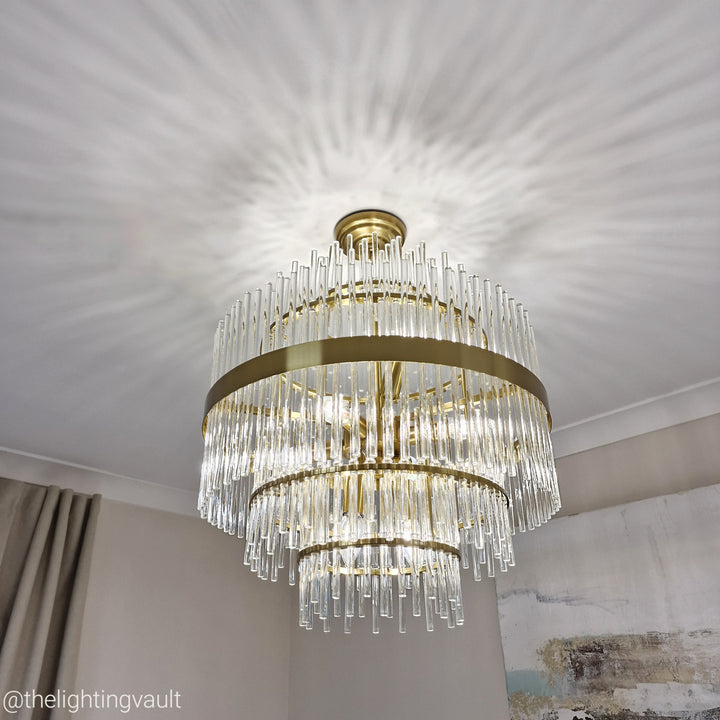 Euston Small Gold Chandelier